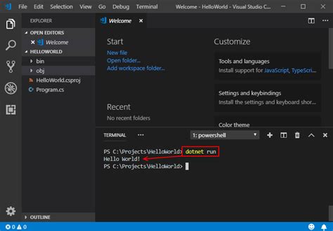 how to run visual studio code
