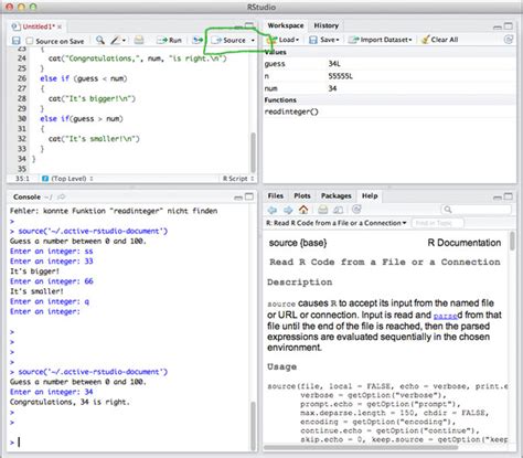 how to run whole code in rstudio