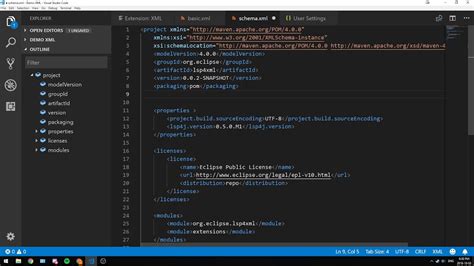 how to run xml file in visual studio code
