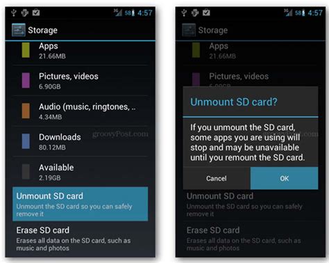 how to safely remove memory card