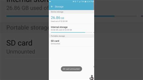 how to safely remove memory card from android