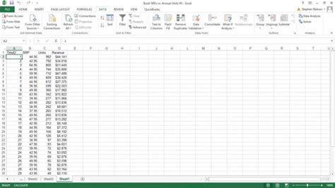 how to sample data in excel
