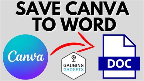 how to save a canva design to word