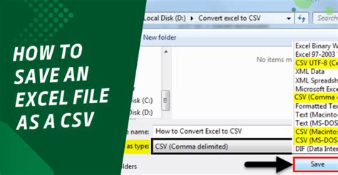 how to save a csv file in excel format