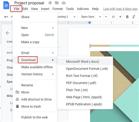 how to save a google doc to your computer files