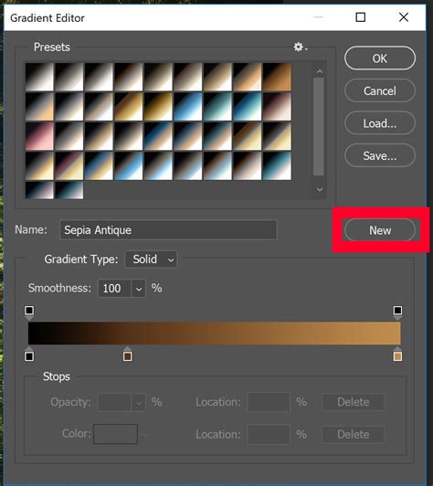 how to save a gradient map in photoshop