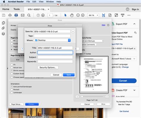how to save a pages document in pdf format