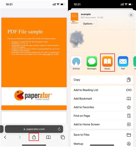 how to save a pages file as a pdf on iphone