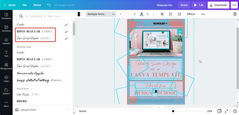 how to save a template in canva
