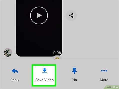 how to save a video from facebook messenger to camera roll