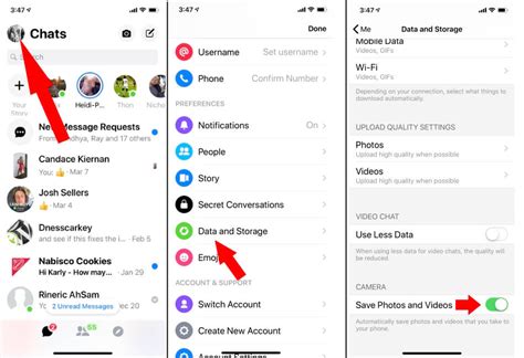 how to save a video from facebook messenger to iphone
