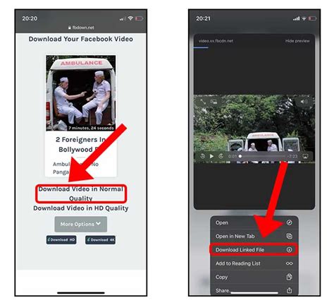 how to save a video from facebook to camera roll on iphone