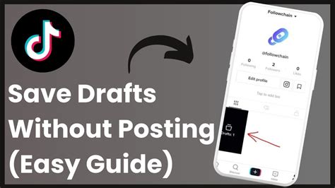 how to save a video from tiktok drafts without posting it