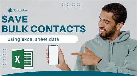how to save bulk contacts in phone from excel
