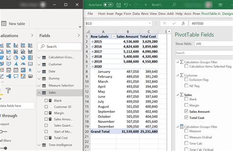 how to save data from power bi to excel