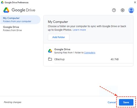 how to save data in google drive automatically