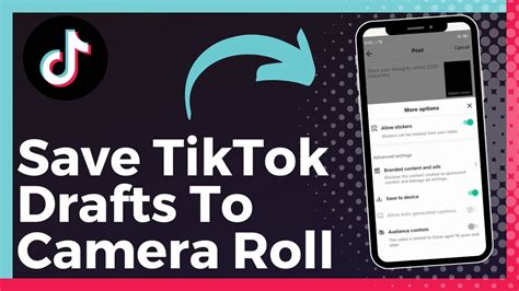 how to save drafts to camera roll