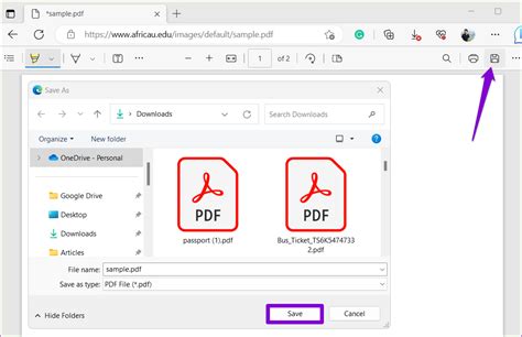 how to save edited pdf document