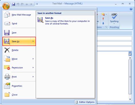 how to save email template in outlook web app