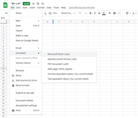 how to save excel file in gmail
