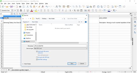 how to save format in csv file