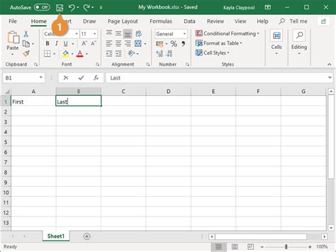how to save in excel format