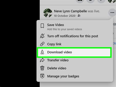 how to save live video from facebook to gallery