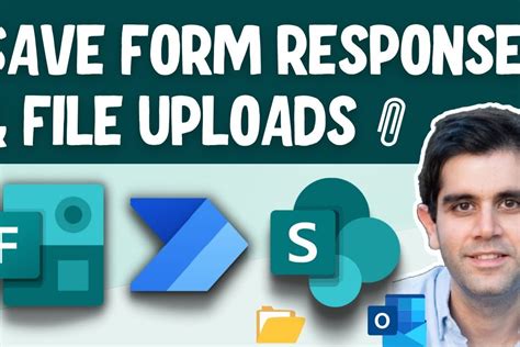 how to save microsoft forms responses and attachments to sharepoint lists or libraries & send email
