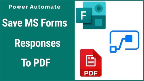 how to save microsoft forms responses in pdf using power automate