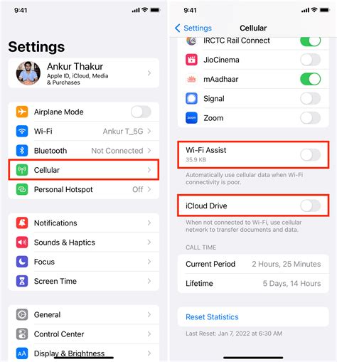 how to save mobile data on iphone