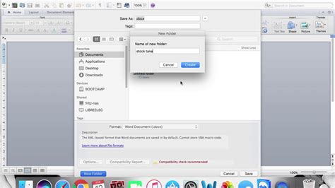 how to save ms word on mac