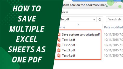 how to save multiple excel sheets as one pdf on mac