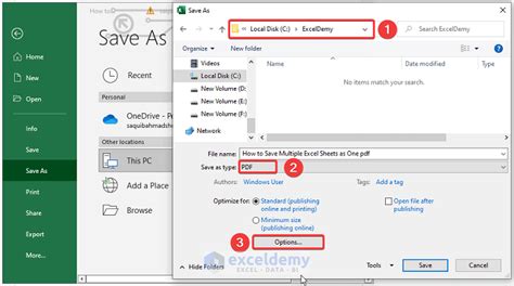 how to save multiple excel sheets into one pdf