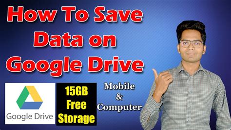 how to save my mobile data in google drive