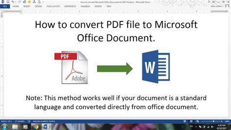 how to save pdf document in word