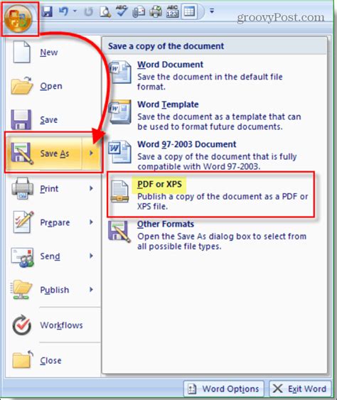 how to save pdf file in excel 2007