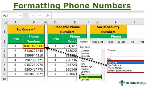 how to save phone numbers in excel