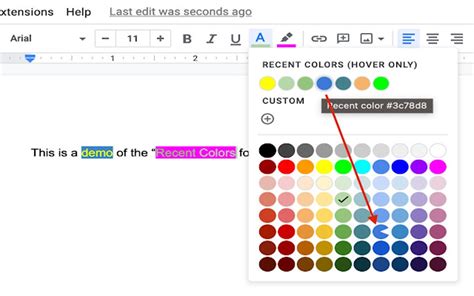 how to save recent colors in powerpoint