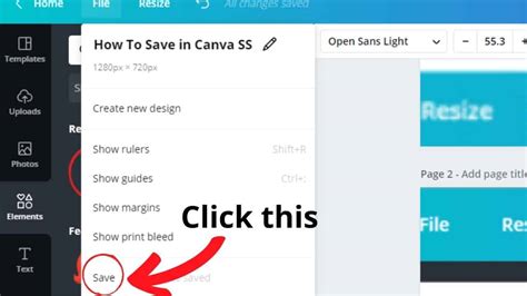 how to save video in canva