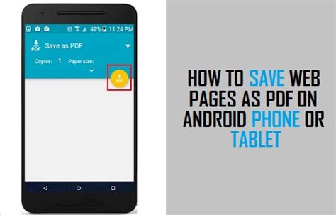 how to save web pages on android