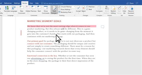 how to save word doc as pdf with track changes showing