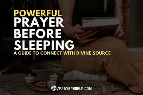 how to say a prayer before sleeping