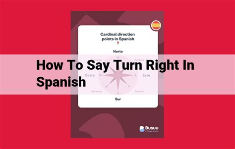 how to say turn right in spanish