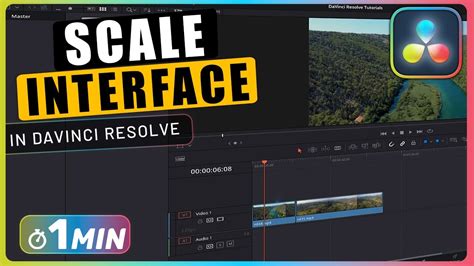 how to scale an image in davinci resolve
