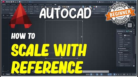 how to scale in autocad with reference
