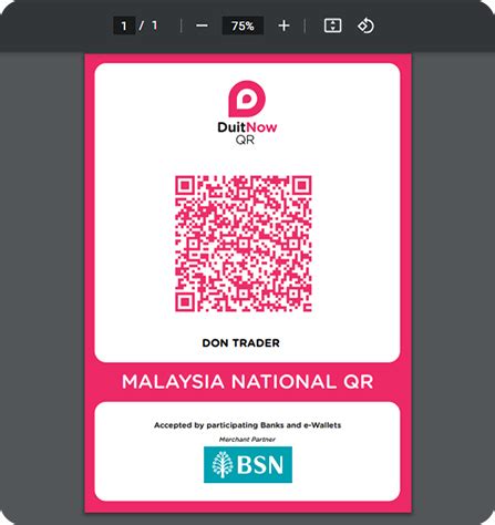 how to scan duitnow qr code bsn