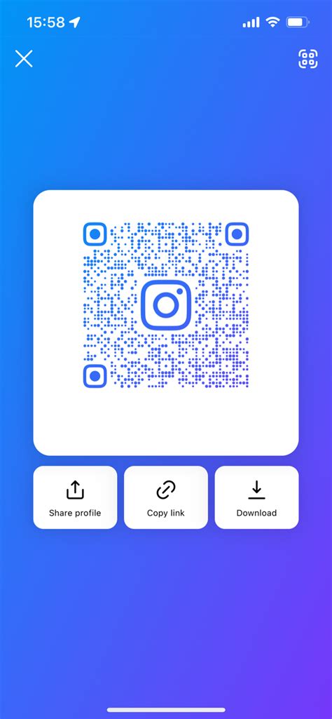 how to scan instagram qr code on android
