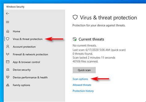 how to scan with windows defender