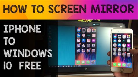 how to screen mirror iphone to windows free