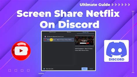 how to screen share netflix on discord black screen